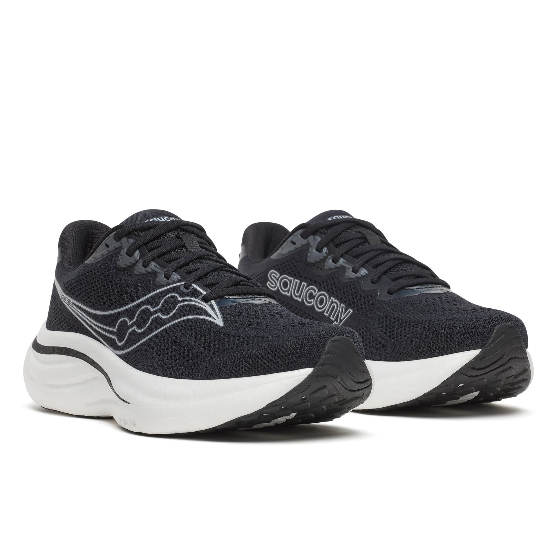 Saucony Ride 19 – Black Silver (2) — 2