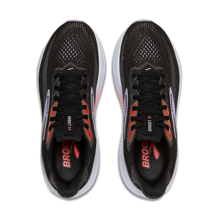 Brooks Ghost 17 – Black Purple Coral — 7
