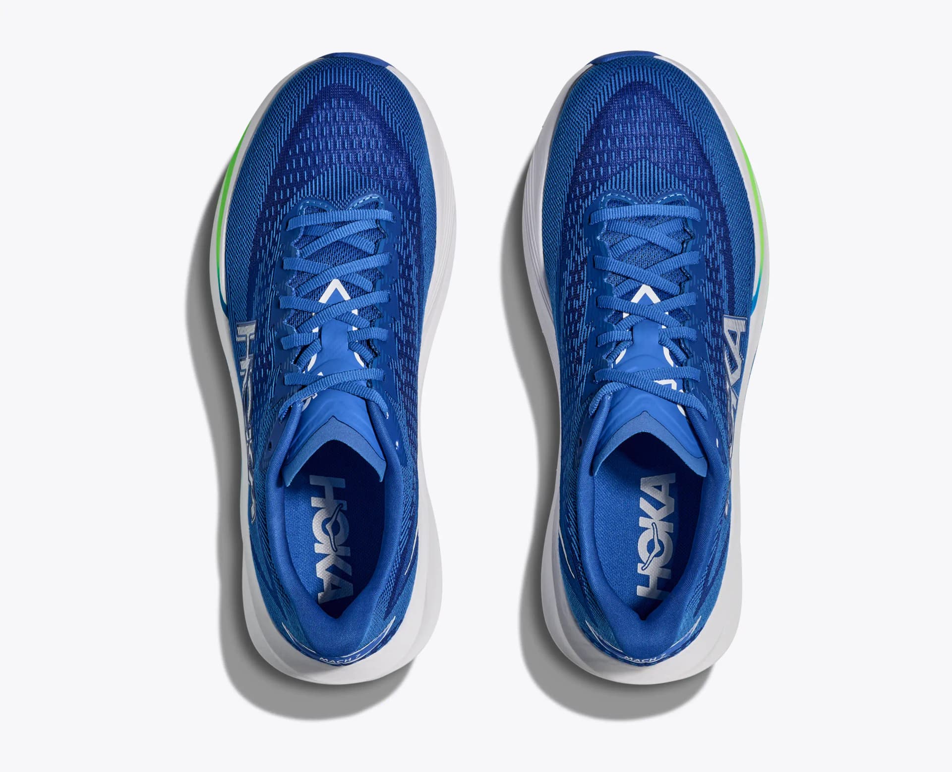HOKA Mach 7 – Cobalt Blue / Neon Green — 2