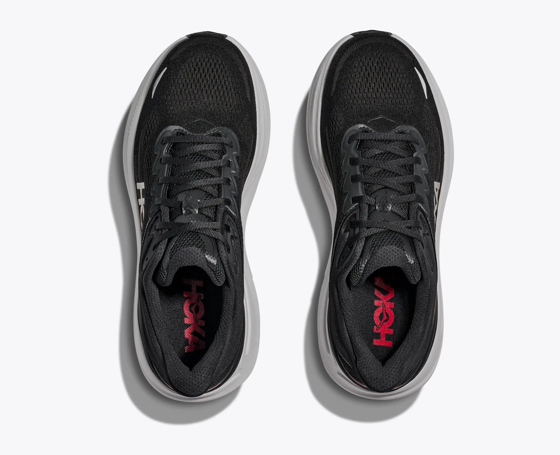 HOKA Bondi 9 – Black / Vermillion — 2