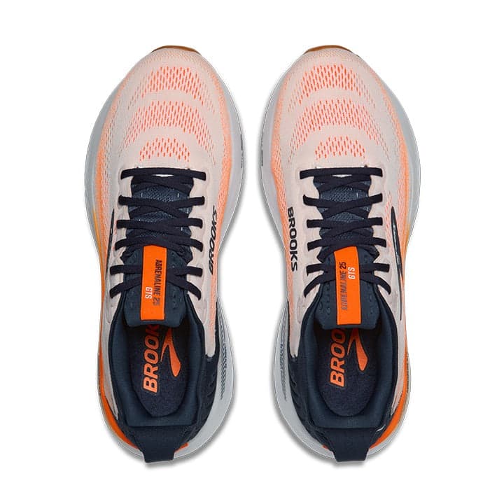Brooks Adrenaline GTS 25 – White Spellbound Orange — 5