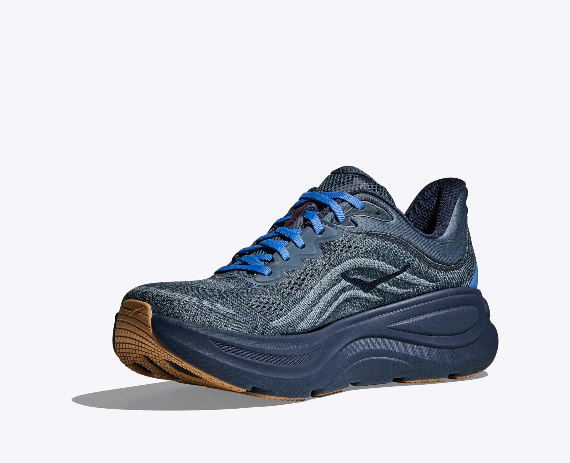 HOKA Bondi 9 – Faded Navy / Slate Blue — 3