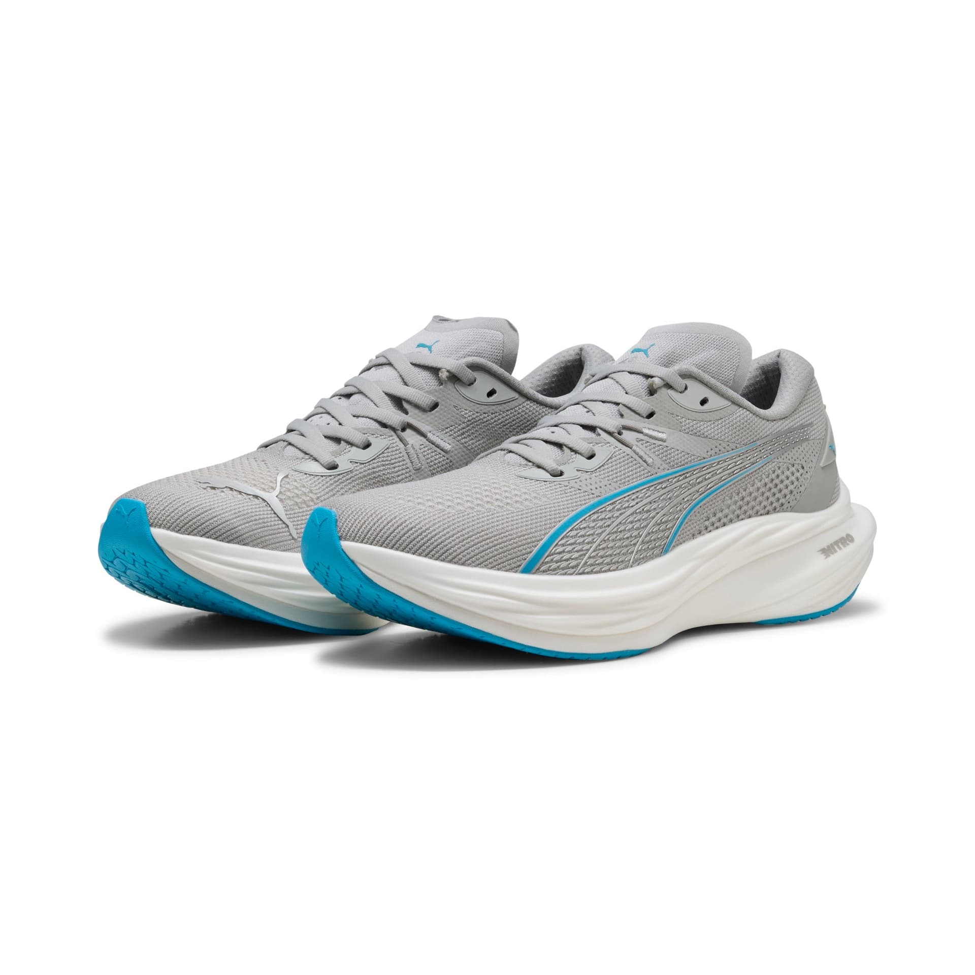 PUMA Deviate Nitro 3 – Gray Echo Speed Blue — 3