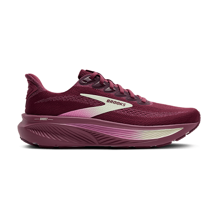 Brooks Ghost 17 – Burgundy Pink Green