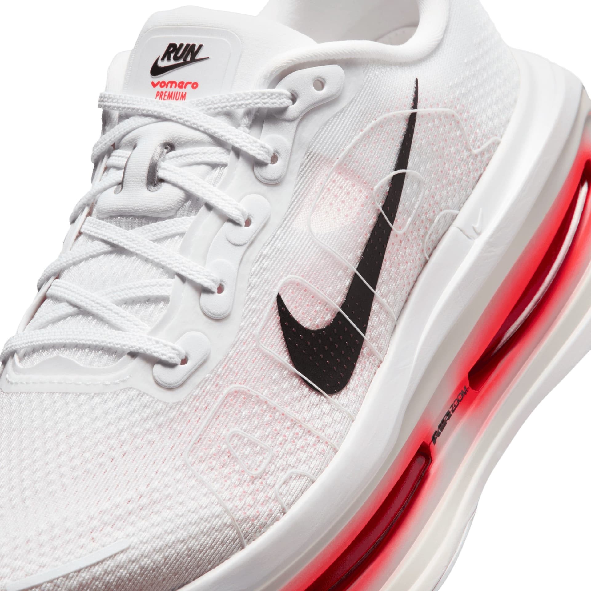 Nike Vomero Premium – White Black Bright Crimson Photon Dust — 4