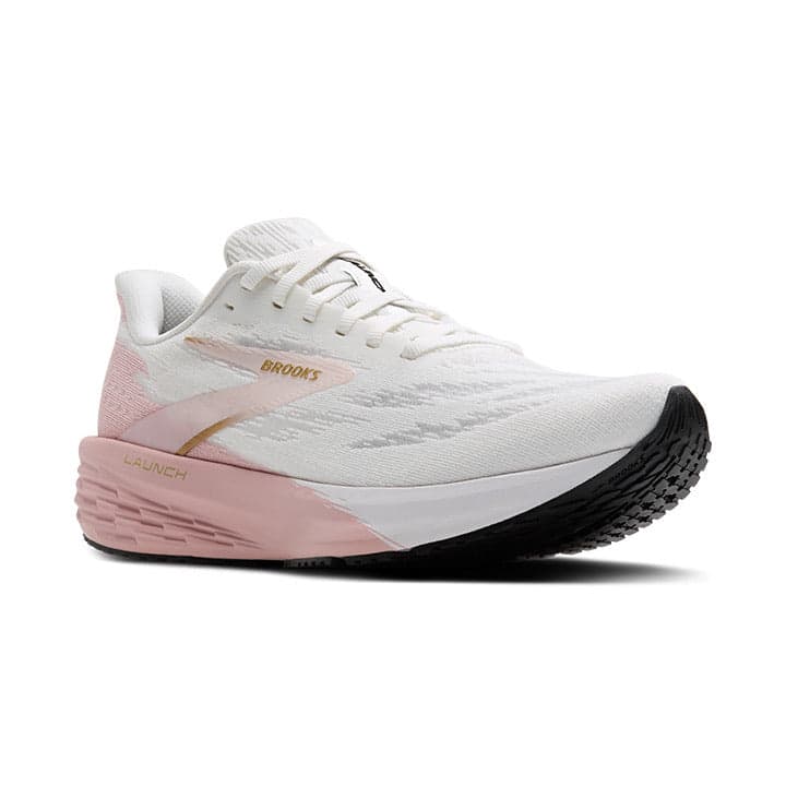 Brooks Launch 11 – White Gold Pink — 2