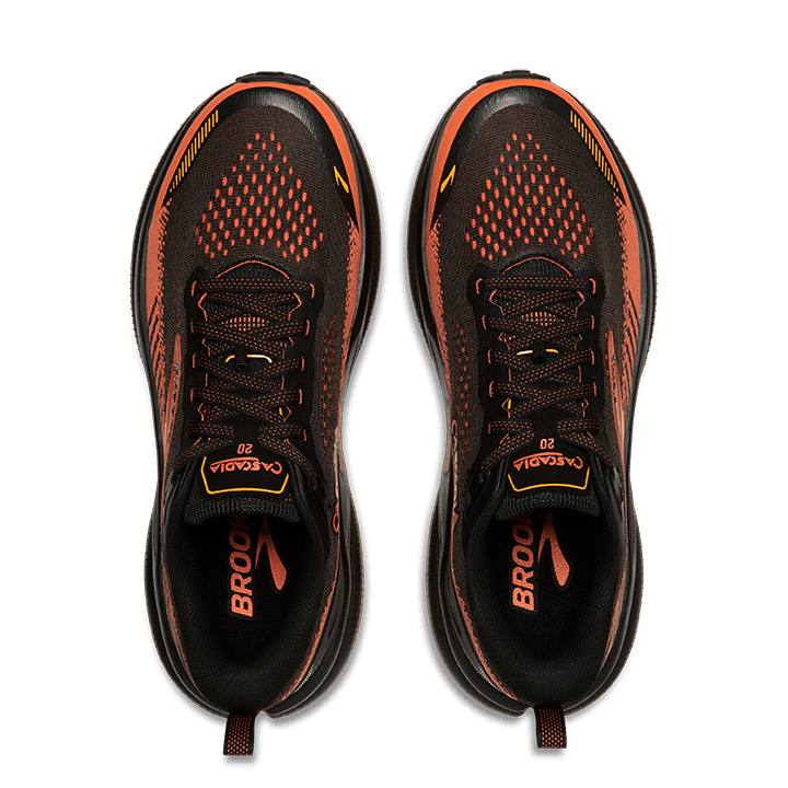 Brooks Cascadia 20 – Black Tigerlily Orange — 7