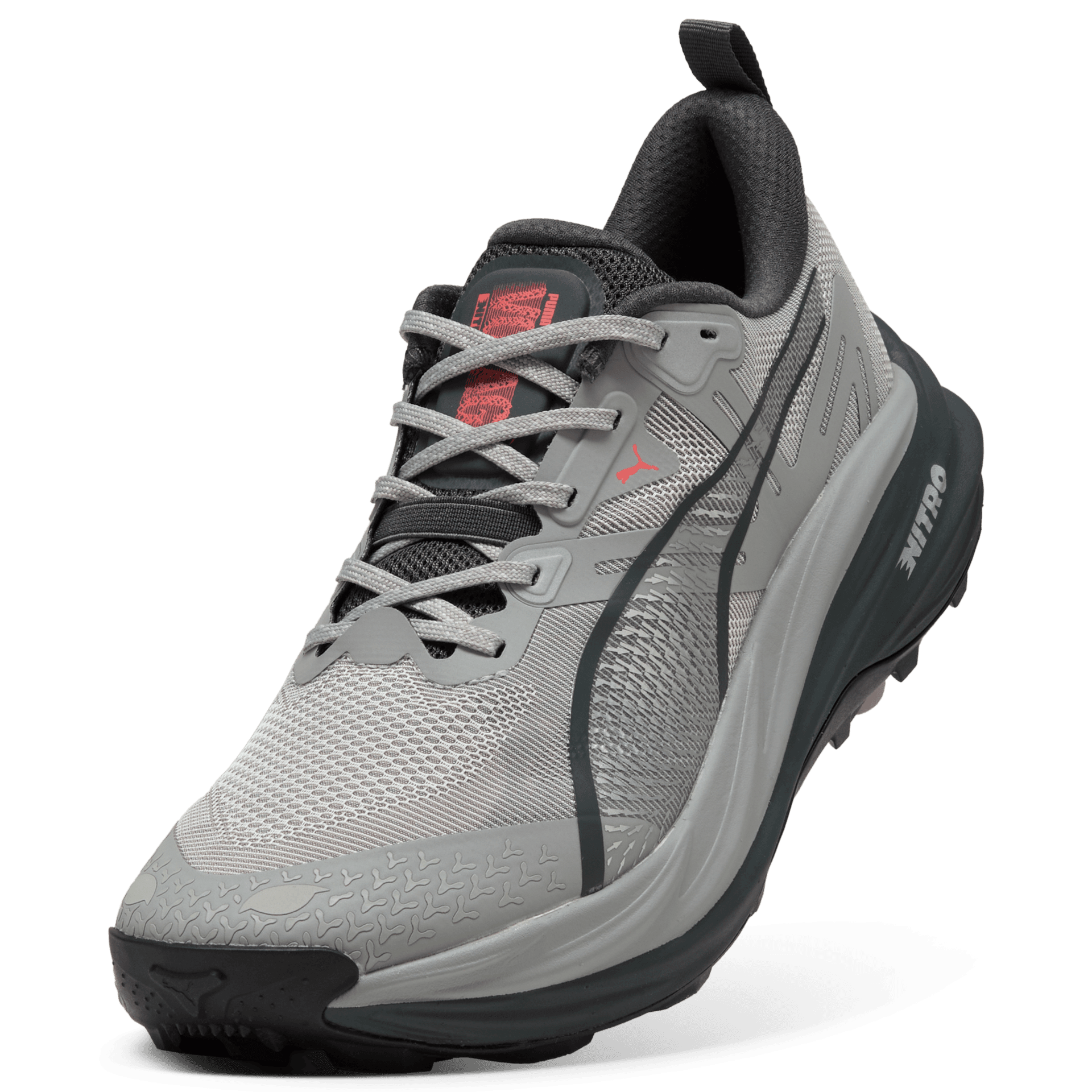 PUMA Voyage Nitro 4 – Gray Echo Red Glamour — 4