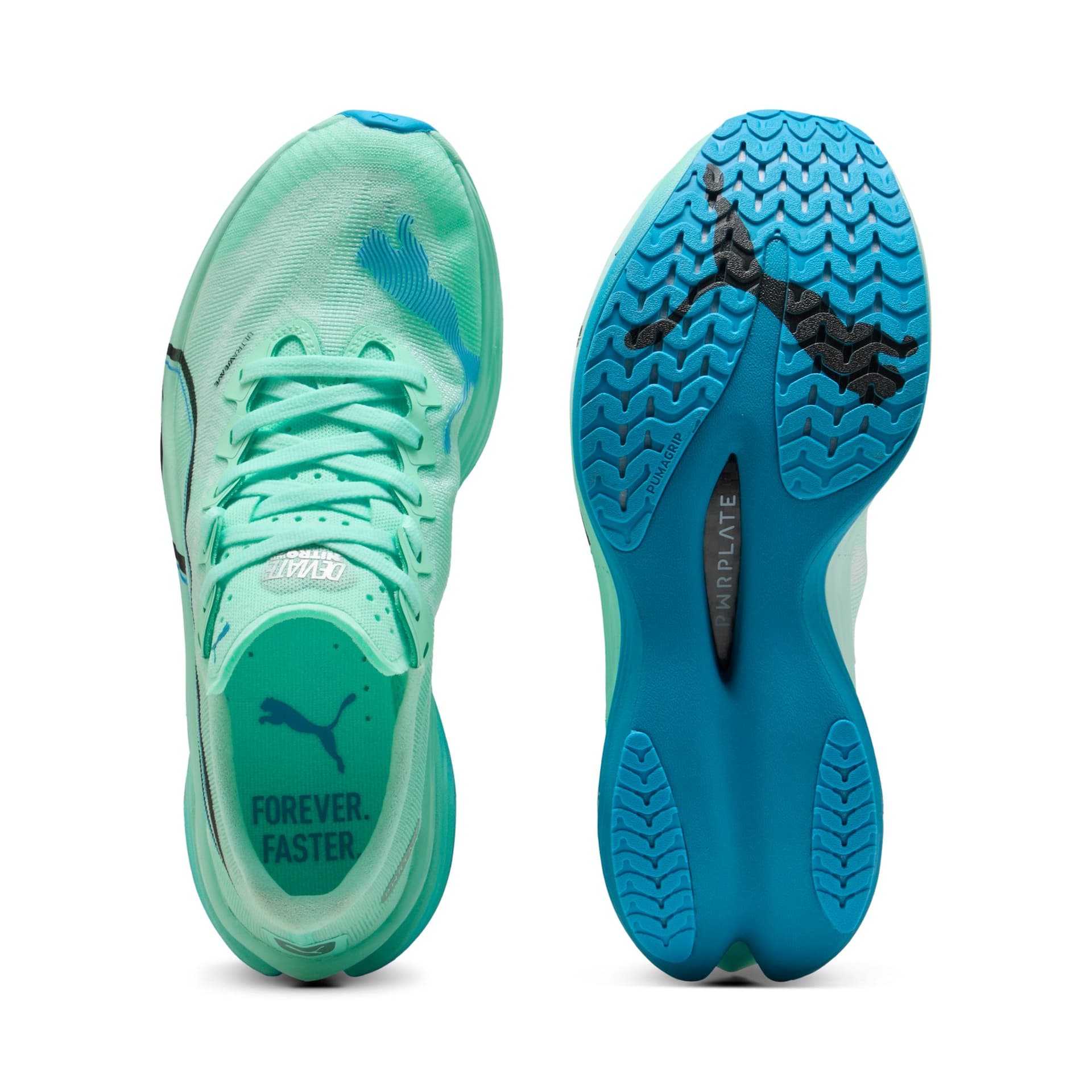 PUMA Deviate Nitro Elite 3 – Mint Melt Speed Blue — 6
