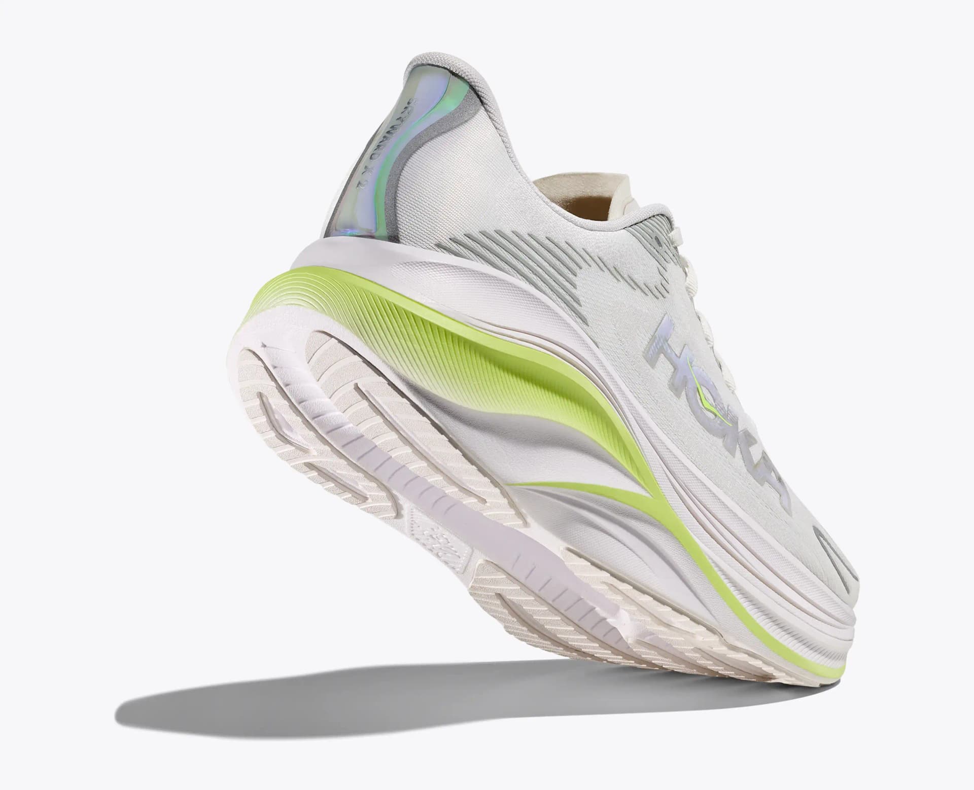 HOKA Skyward X 2 – White / Neon Yuzu — 4