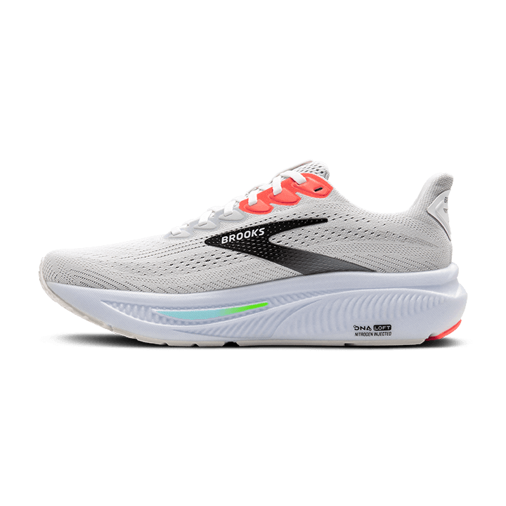 Brooks Ghost 17 – White Pink Clay Gecko — 3