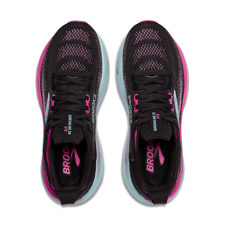 Brooks Adrenaline GTS 25 – Black Cyber Pink Iced Aqua — 7