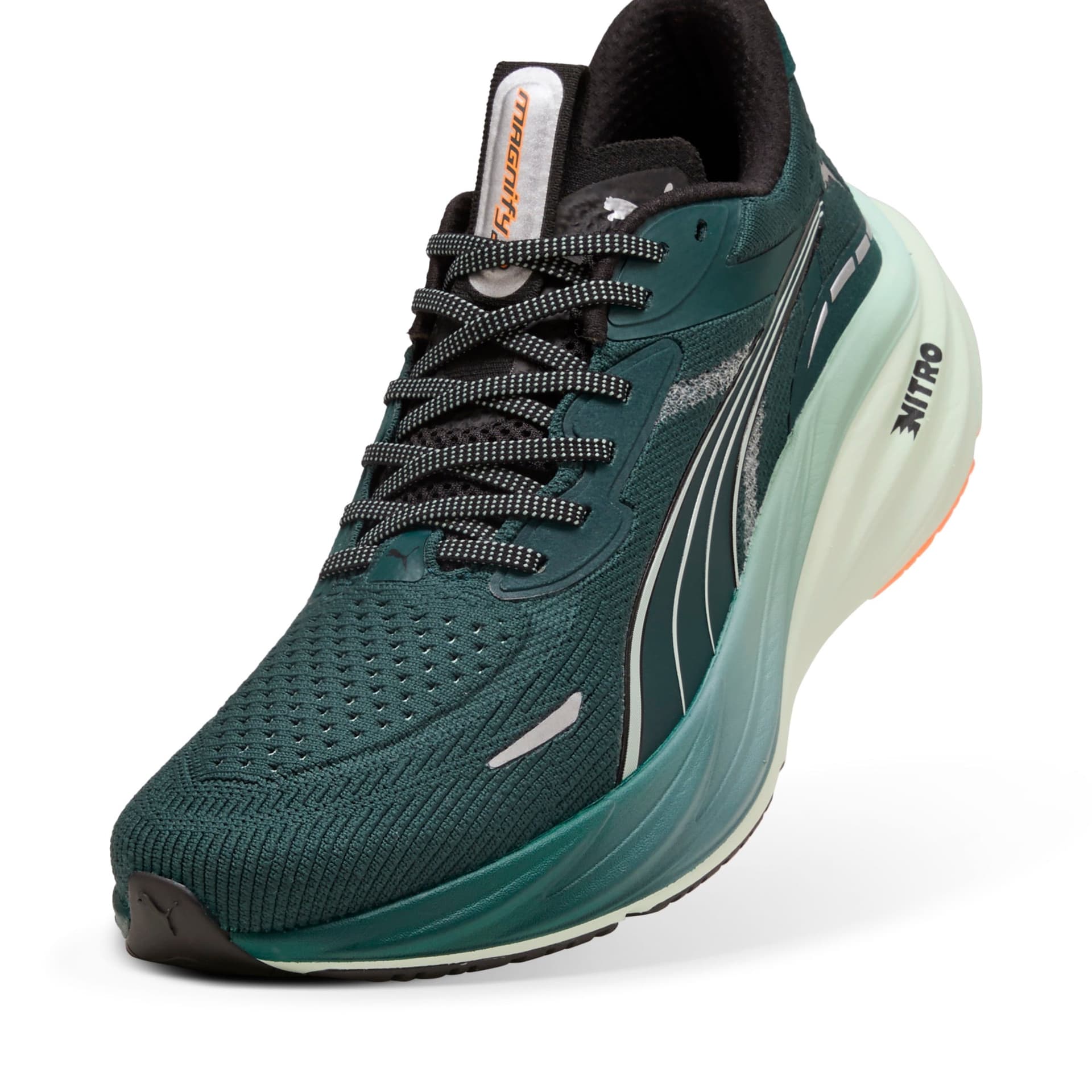PUMA Magnify Nitro 3 – Green Terrain Heat Fire — 4