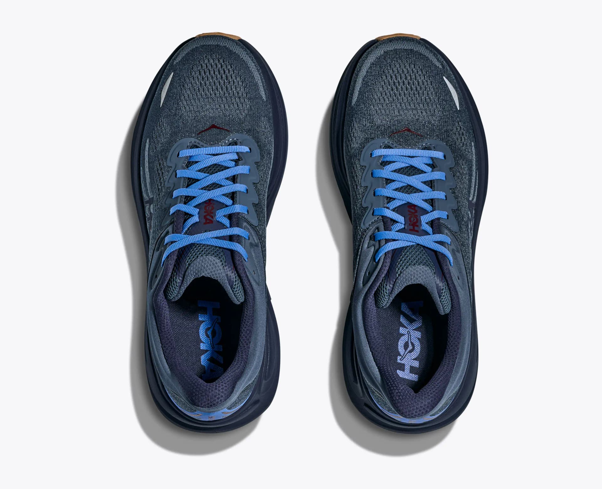 HOKA Bondi 9 – Faded Navy / Slate Blue — 2