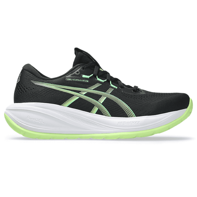 ASICS Gel-Cumulus 28 – Black Illuminate Green