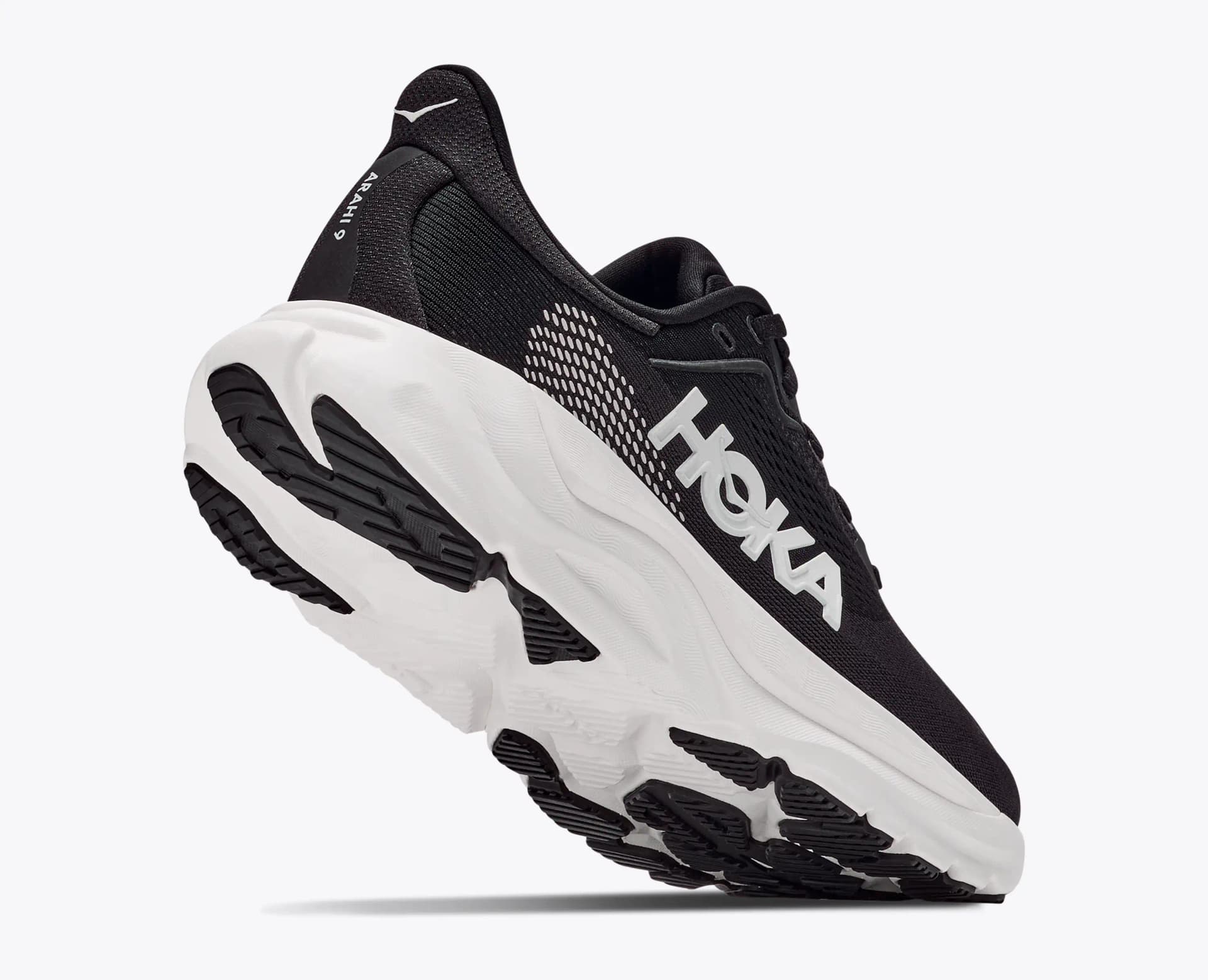 HOKA Arahi 9 – Black / White — 4