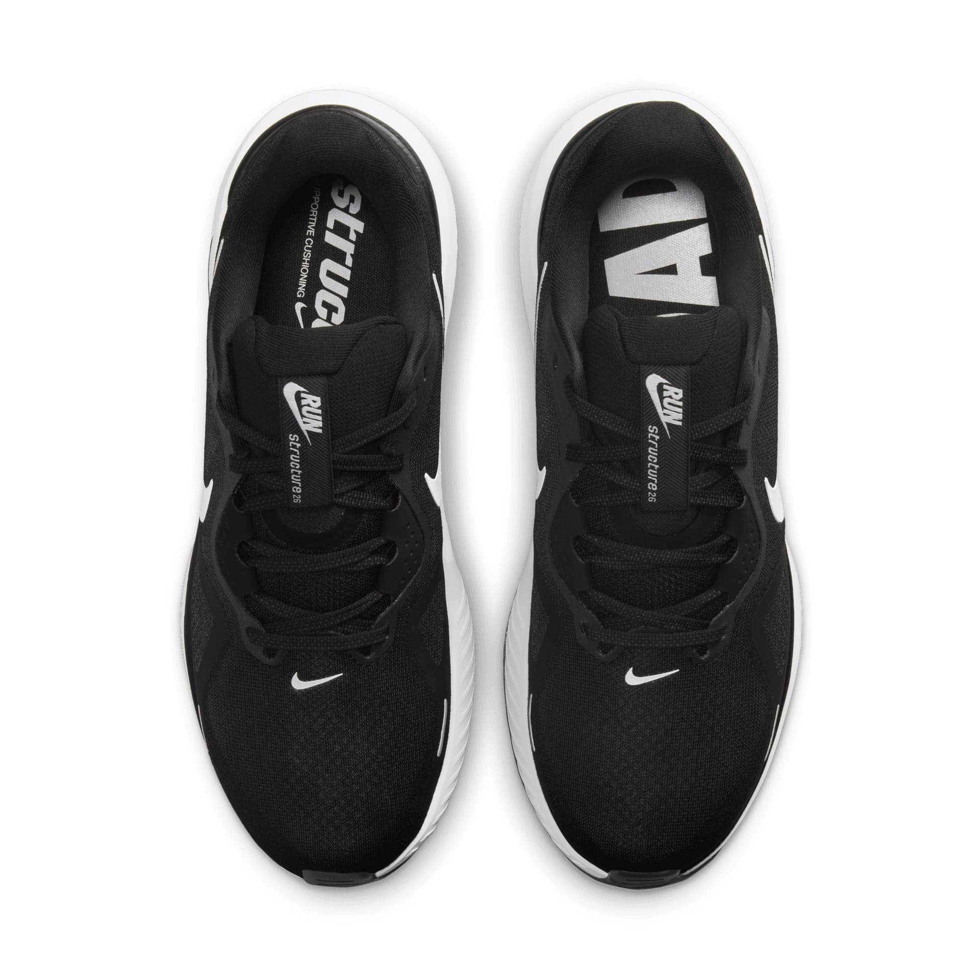 Nike Structure 26 – Black White Cool Grey Metallic Silver — 5