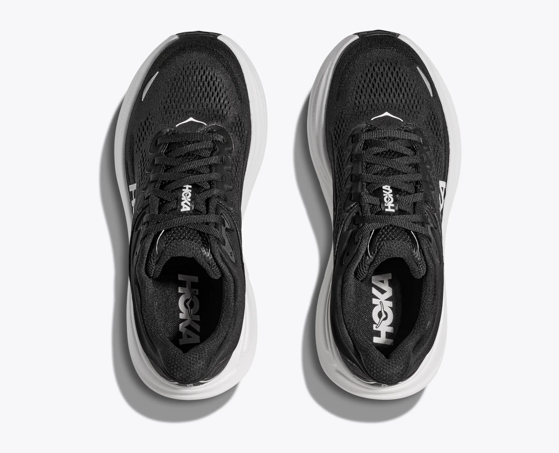 HOKA Bondi 9 – Black / White — 2