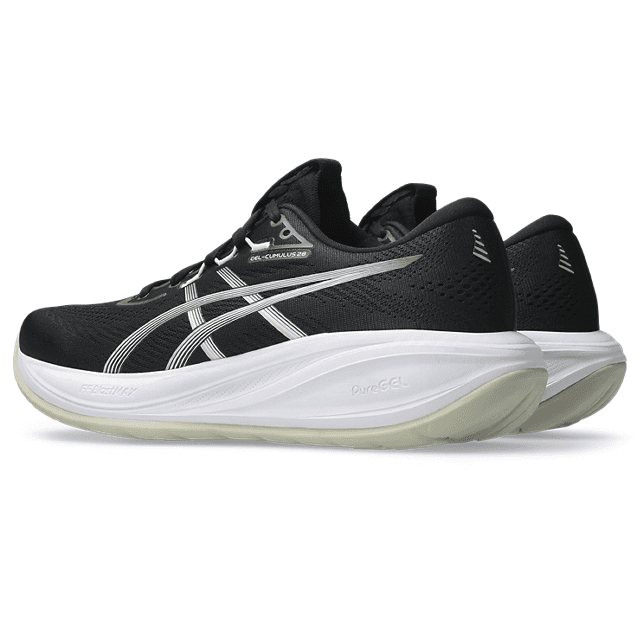 ASICS Gel-Cumulus 28 – Black White (2) — 3