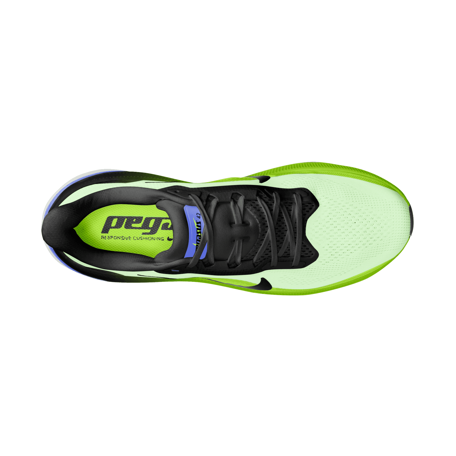 Nike Pegasus 42 – Volt Tint Black Spruce Sapphire — 6