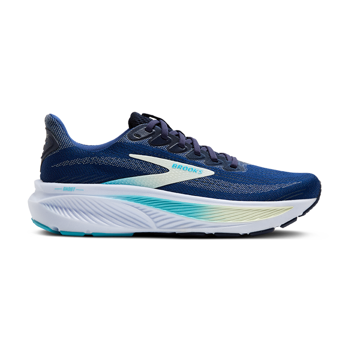 Brooks Ghost 17 – Navy Green Turquoise