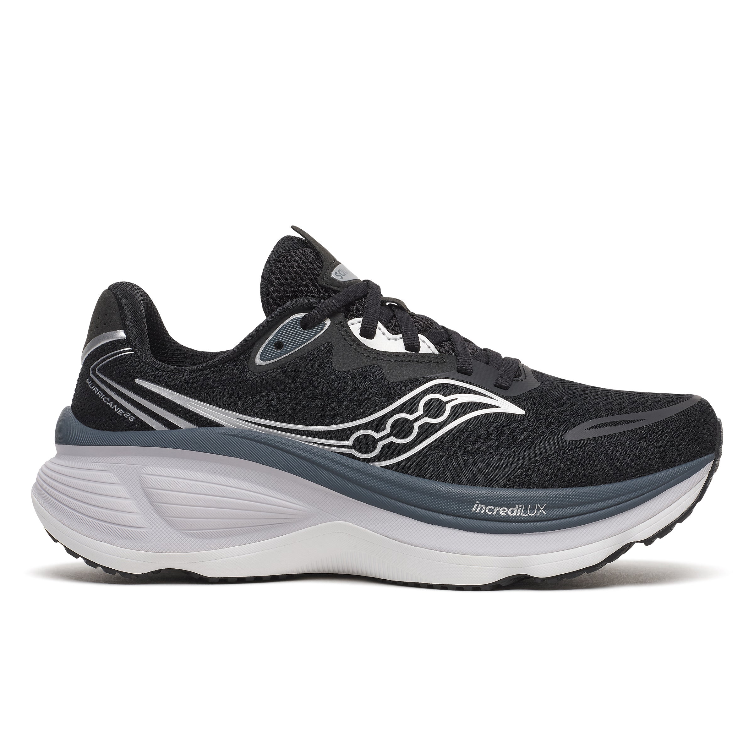 Saucony Hurricane 26 – Black Silver (2)