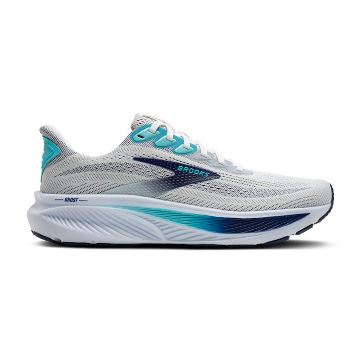 Brooks Ghost 17 – White Beacon Blue Ipanema