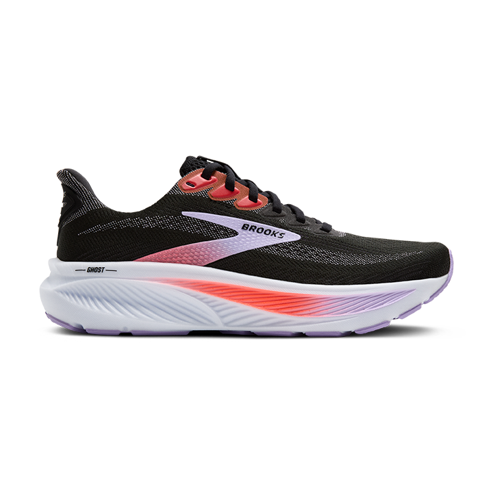 Brooks Ghost 17 – Black Purple Coral
