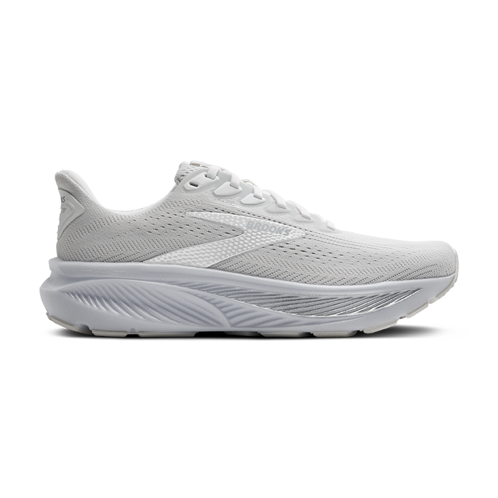 Brooks Ghost 17 – White White Grey