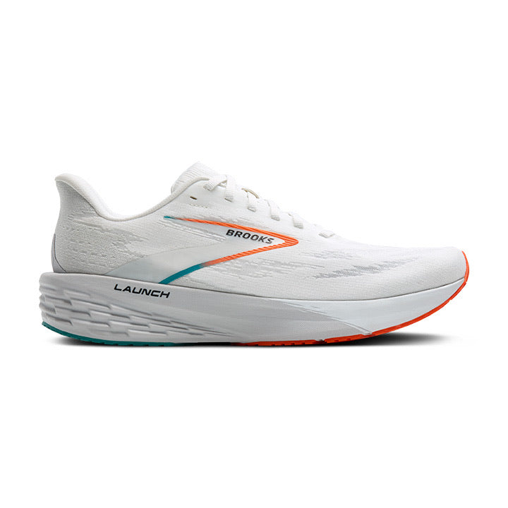Brooks Launch 11 – White Oyster Orange