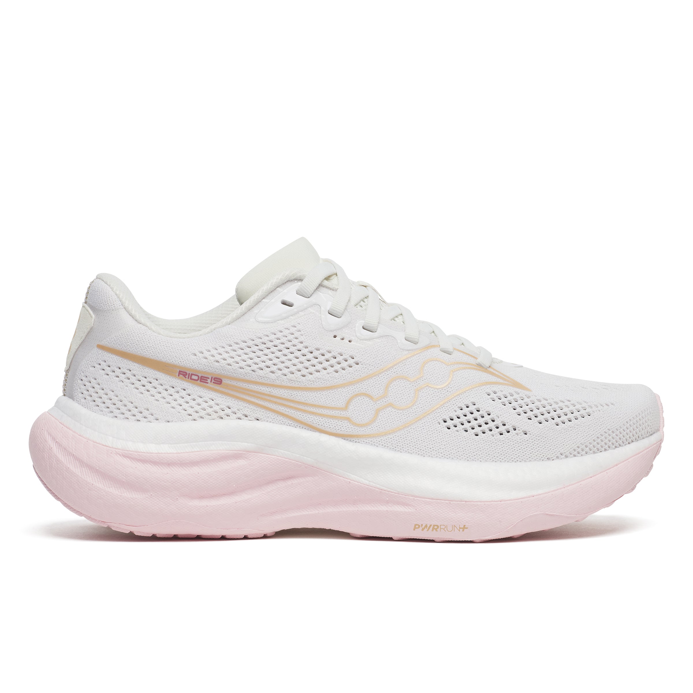 Saucony Ride 19 – White Silk