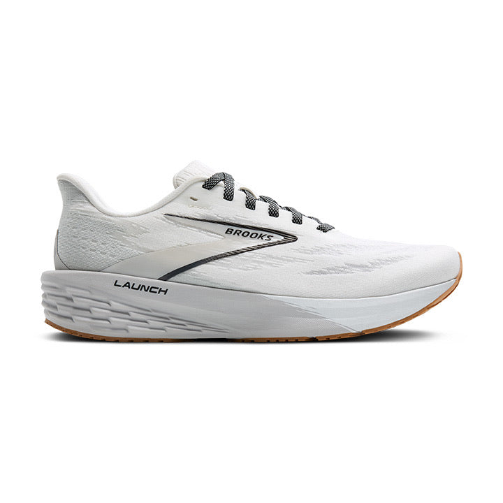 Brooks Launch 11 – White Grey Black (2)