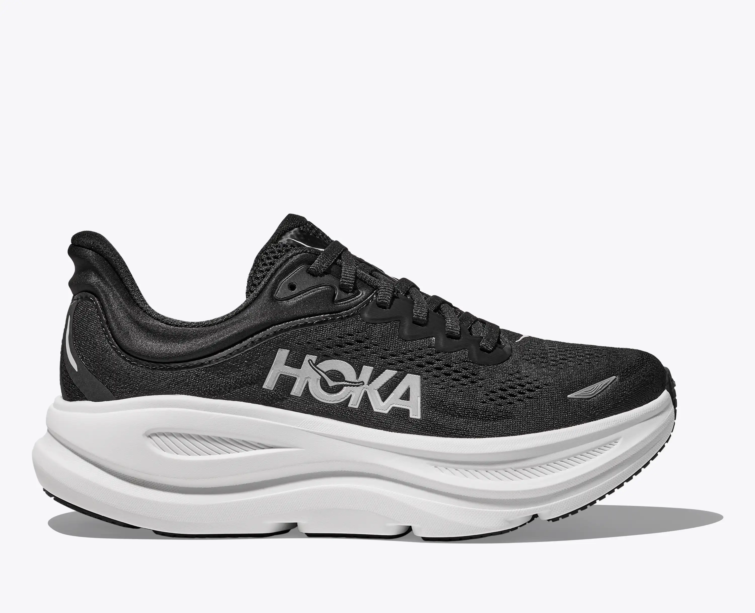 HOKA Bondi 9 – Black / White