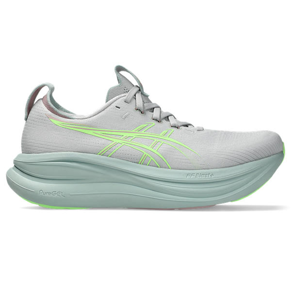 ASICS Gel-Nimbus 28 – Cloud Grey Illuminate Green