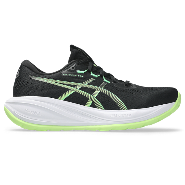 ASICS Gel-Cumulus 28 – Black Illuminate Green