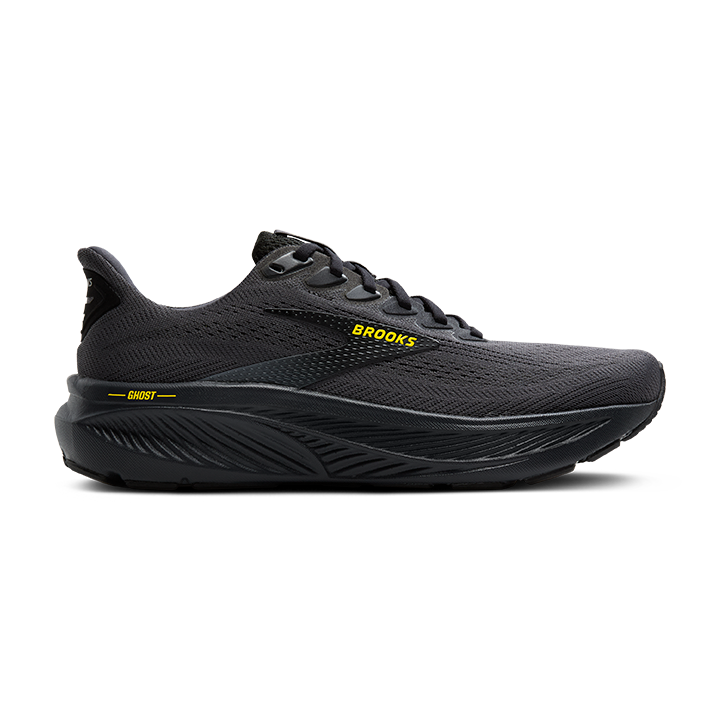 Brooks Ghost 17 – Ebony Black Yellow